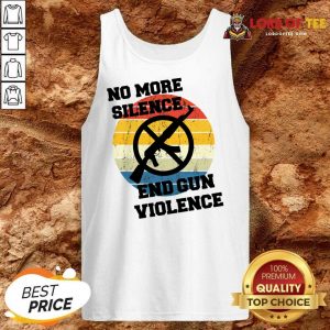 Vintage No More Silence End Gun Violence Tank Top