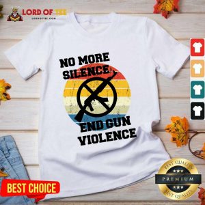 Vintage No More Silence End Gun Violence V-neck