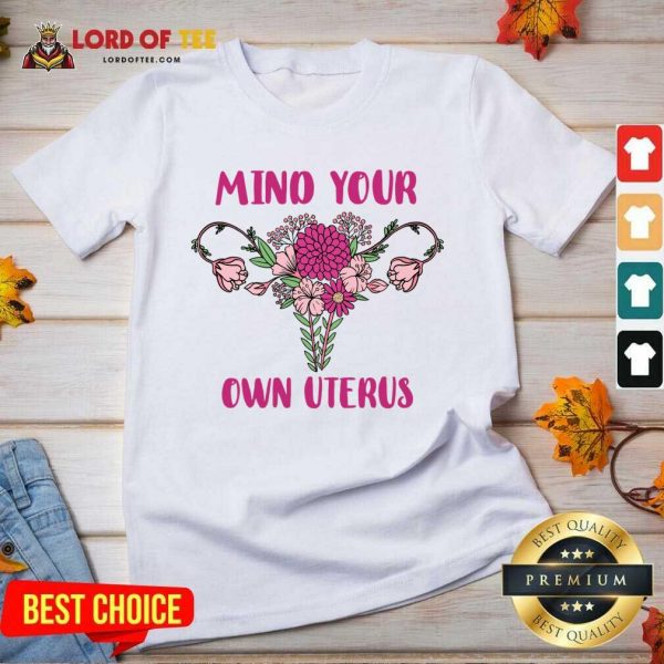 Mind Your Own Uterus V-neck