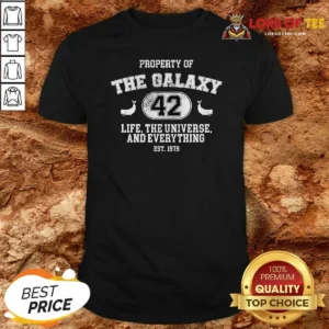 Official Property Of The Galaxy 42 Life The Universe And Everything Est 1979