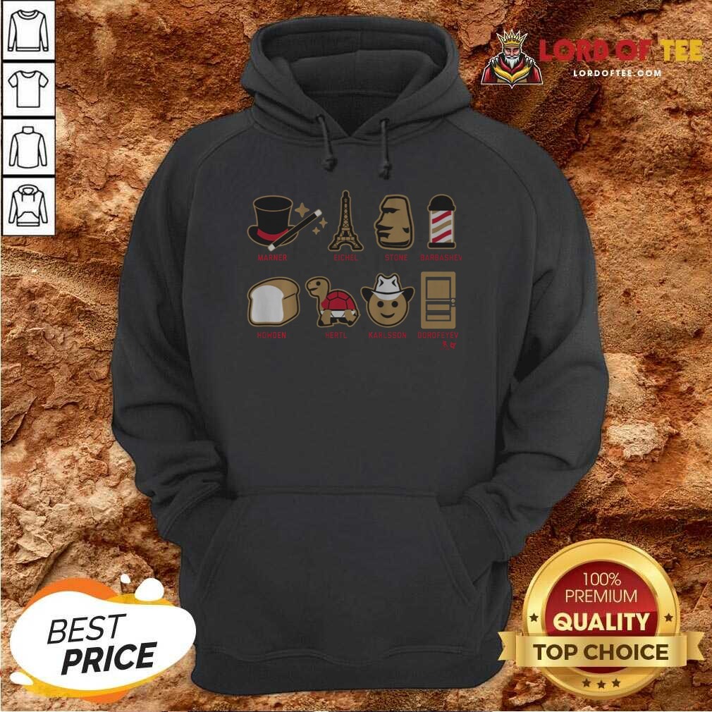 Original Vegas Hockey Emoji Stars shirt optimized on Hoodie Original Vegas Hockey Emoji Stars shirt optimized shown as a hoodie preview