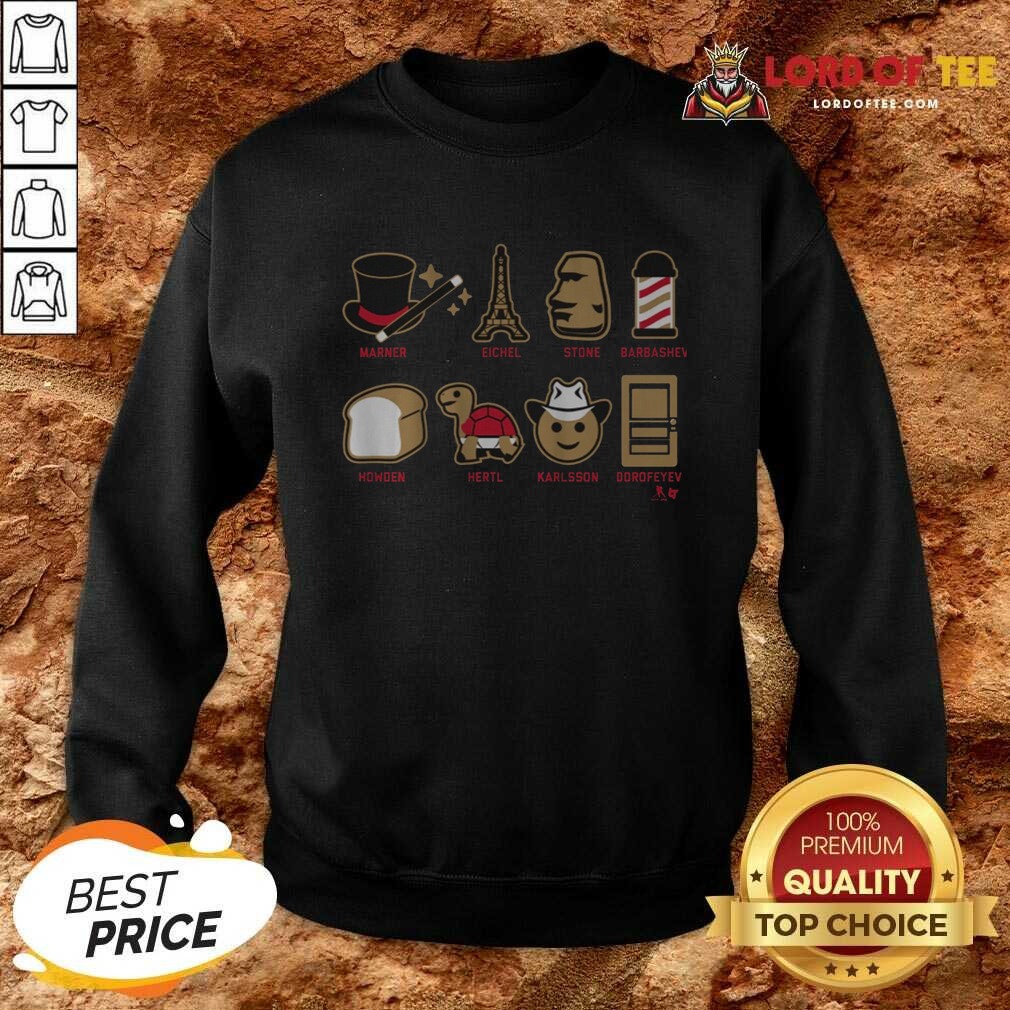 Original Vegas Hockey Emoji Stars shirt optimized on Sweatshirt Original Vegas Hockey Emoji Stars shirt optimized shown as a sweatshirt preview