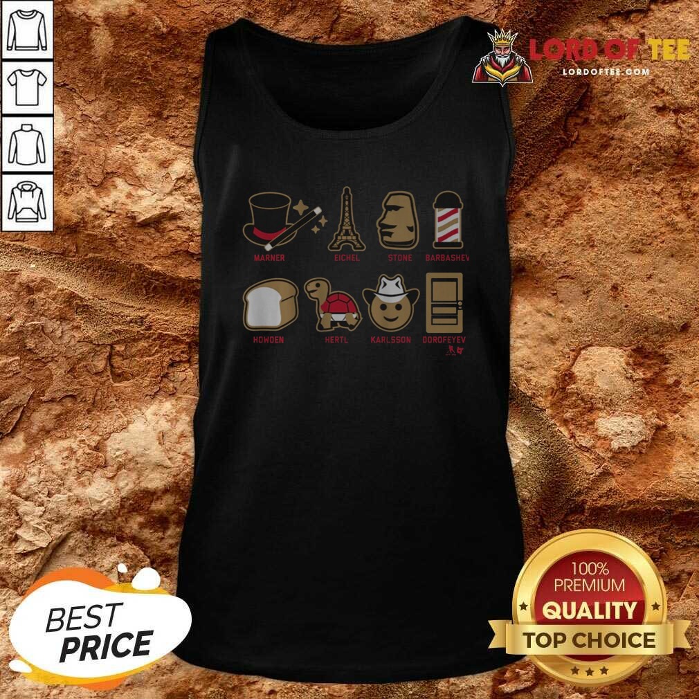 Original Vegas Hockey Emoji Stars shirt optimized on Tank Top Original Vegas Hockey Emoji Stars shirt optimized shown as a tank top preview