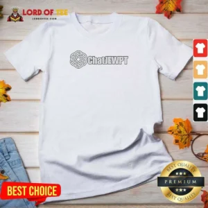 Premium Chatjewpt Chatgpt Parody Logo V Neck Shirt v neck optimized in dark color with clear print