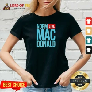 Good Norm Live Macdonald V Neck Shirt v neck optimized showing a comfortable fit and soft fabric texture