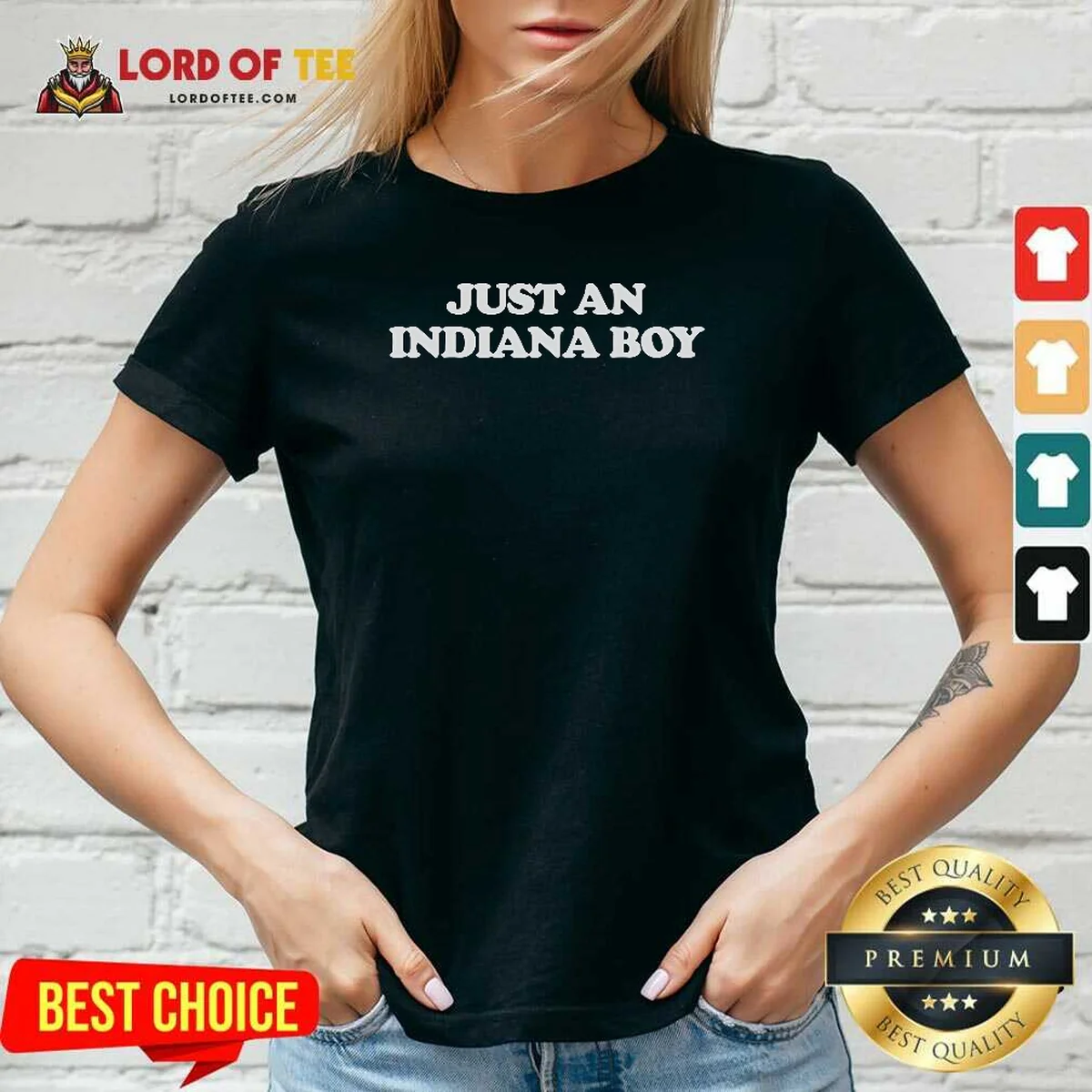 Nice Just An Indiana Boy Hoosier V-Neck Shirt Nice Just An Indiana Boy Hoosier V-Neck Shirt