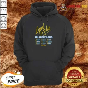 Nice Lionel Richie All Night Long Tour 2026 Concert Dates City List Poster Hoodie