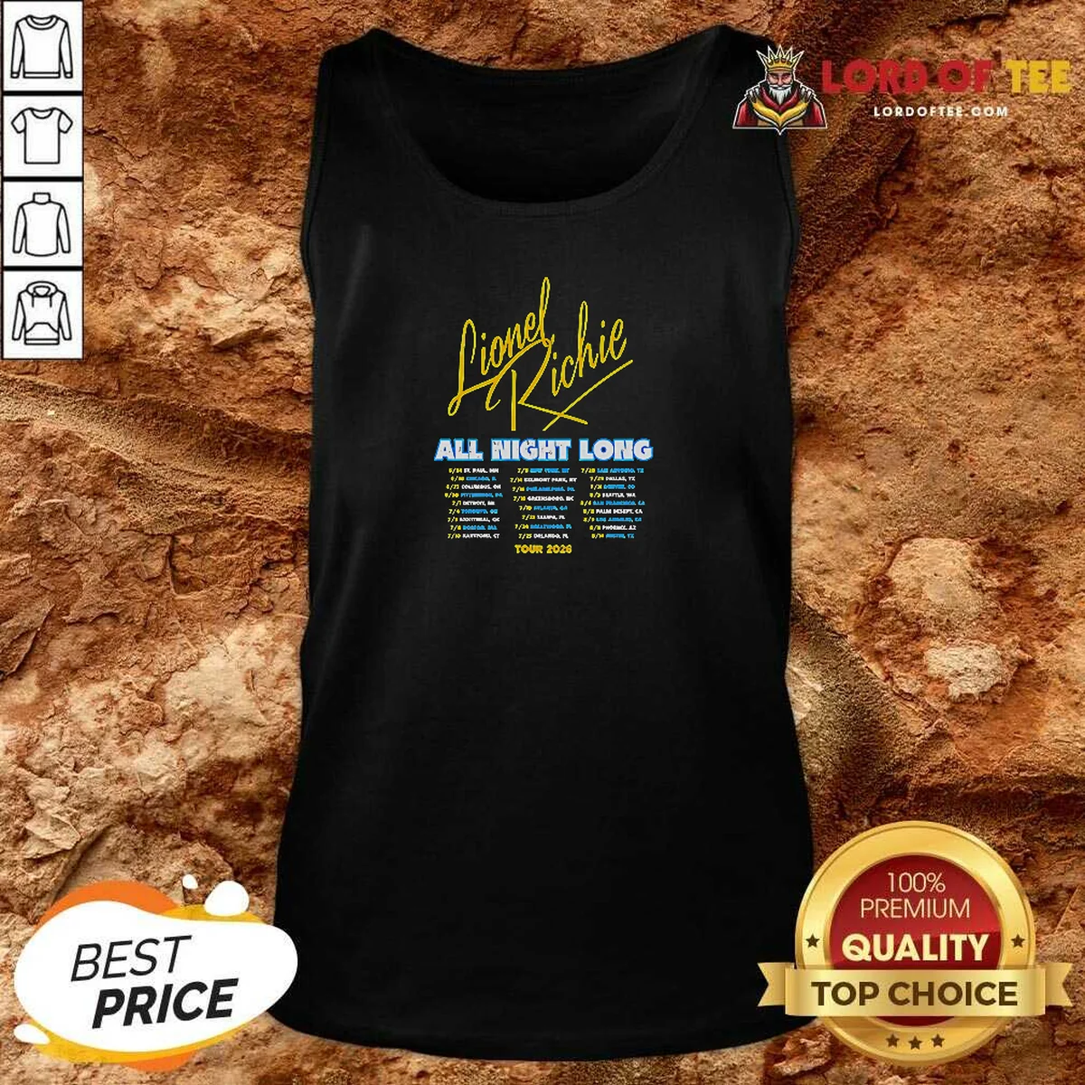 Nice Lionel Richie All Night Long Tank Top Nice Lionel Richie All Night Long Tank Top