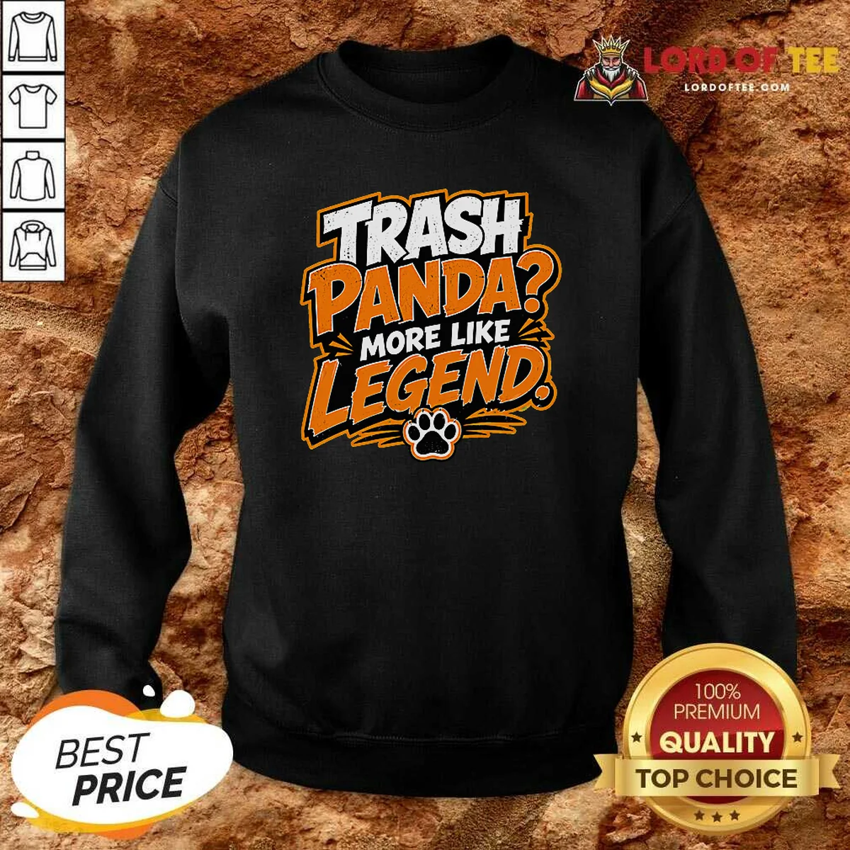 Premium Jimothy Viral Trash Panda Funny Humor Cartoon Sweatshirt sweatshirt optimized Premium Jimothy Viral Trash Panda Funny Humor Cartoon Sweatshirt optimized for comfort and fit