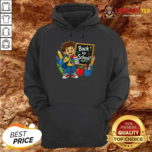 Pretty Excited Student Back To School Vector Hoodie