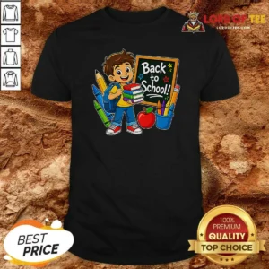 Pretty Excited Student Back To School Vector