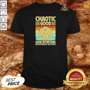 Top Chaotic Good D20 Retro Stripes