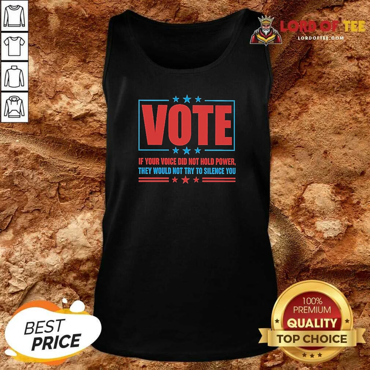 Top Official Vote If Your Voice Did Not Hold Power Tank Top tank top optimized Top Official Vote If Your Voice Did Not Hold Power Tank Top
