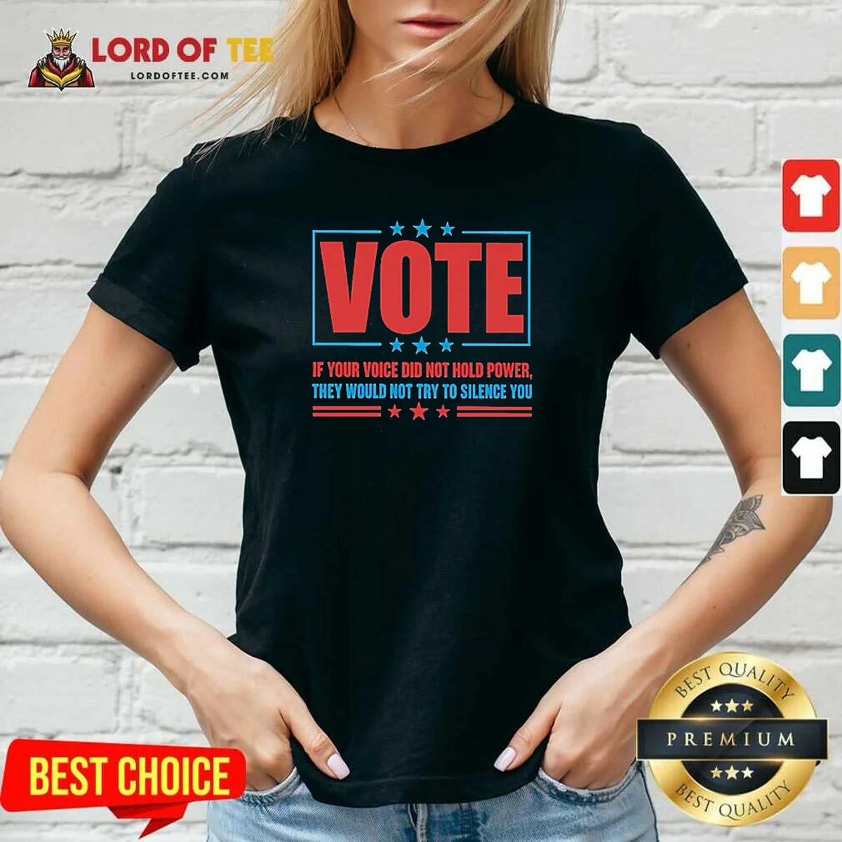 Top Official Vote If Your Voice V-Neck Shirt Top Official Vote If Your Voice V-Neck Shirt